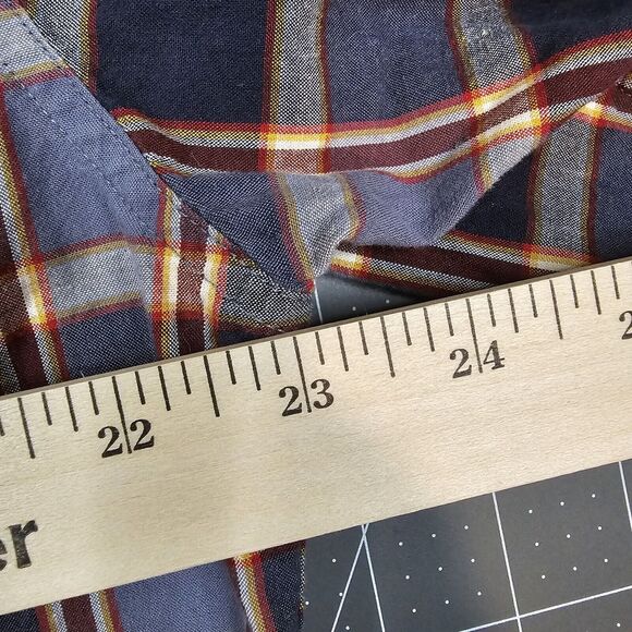 Vintage Timberland Shirt Mens Large Plaid Work Outdoors Logger Preppy Heritage - Picture 10 of 11